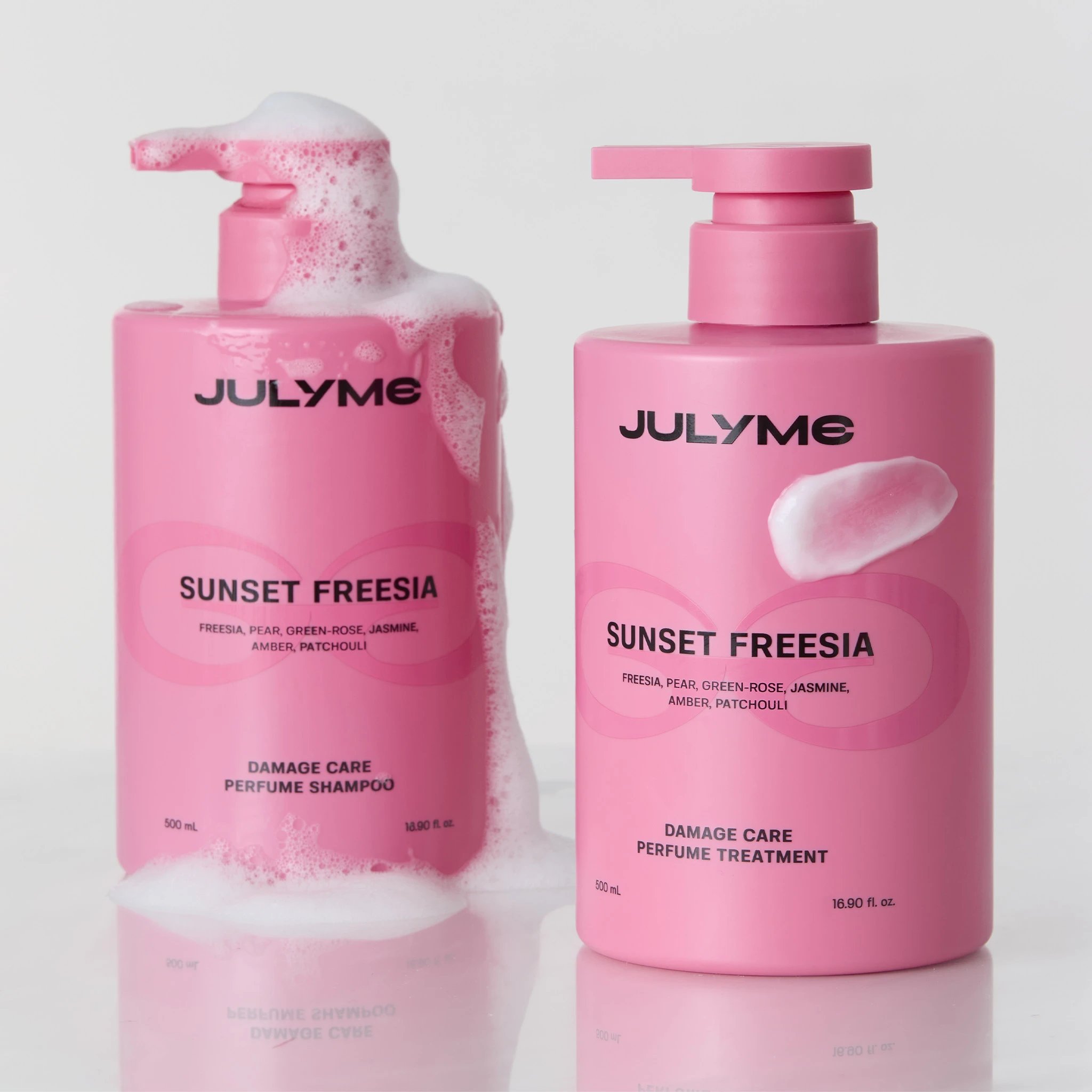 Șampon reparator + Balsam reparator cu parfum Sunset Freesia - imagine 3