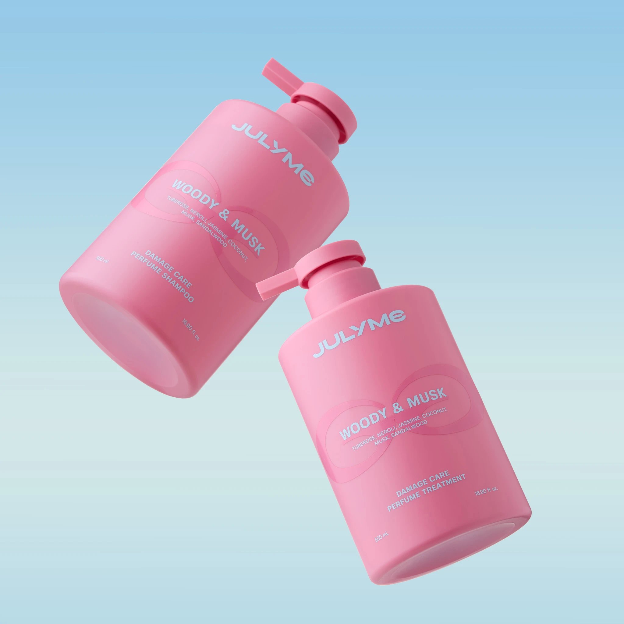 Șampon reparator + Balsam reparator cu parfum Woody & Musk