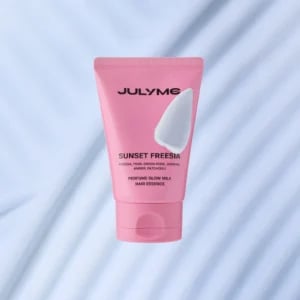 Esență pentru par tip hair milk cu parfum Sunset Freesia, JULYME Perfume Glow Milk Hair Essence, 80 ml