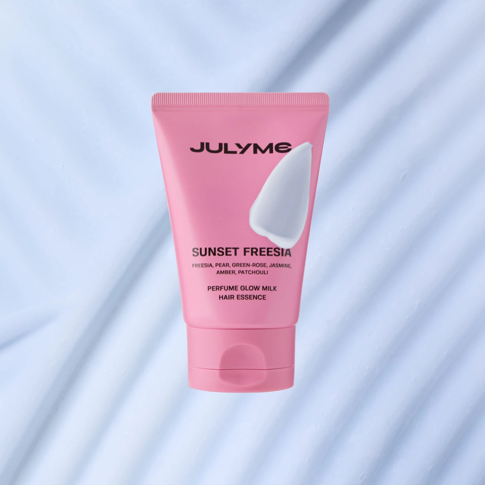 Esență pentru par tip hair milk cu parfum Sunset Freesia, JULYME Perfume Glow Milk Hair Essence, 80 ml