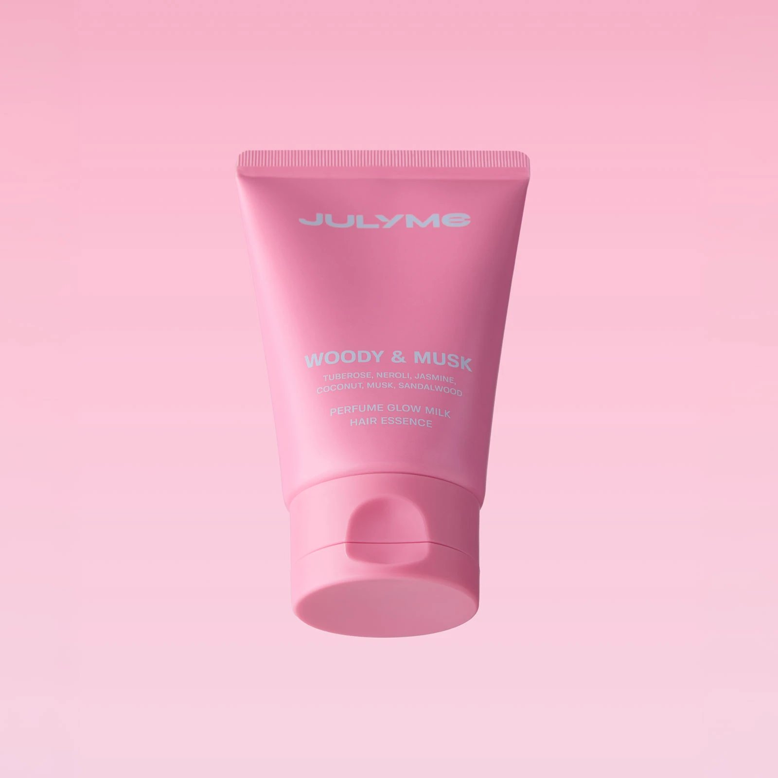 Esență de par tip hair milk cu parfum Woody & Musk, JULYME Perfume Glow Milk Hair Essence, 80 ml
