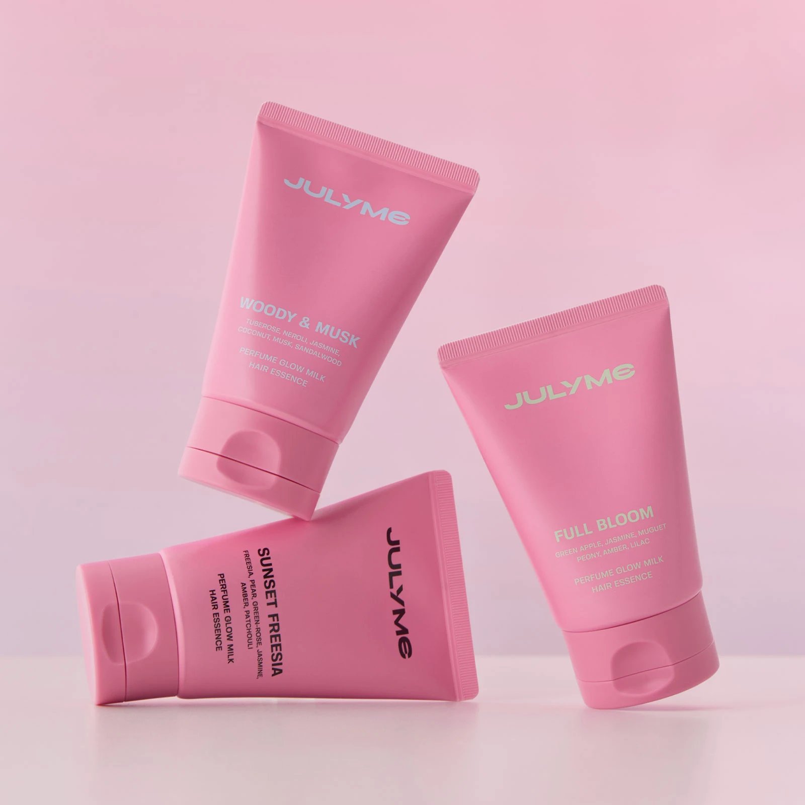 Esență de par tip hair milk cu parfum Woody & Musk, JULYME Perfume Glow Milk Hair Essence, 80 ml - imagine 2