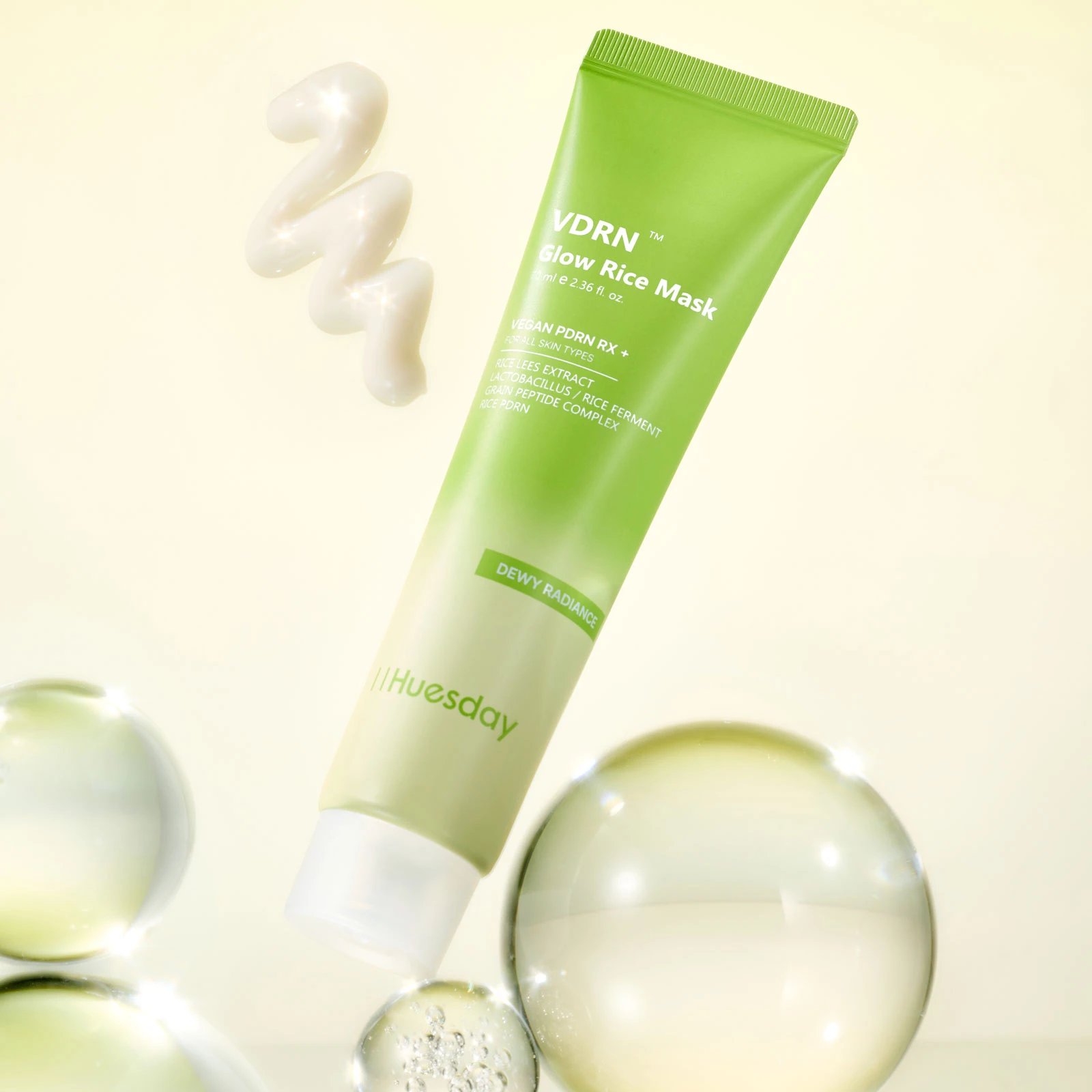 Mască hidratantă cu PDRN vegan, VDRN Glow Rice Mask, 70ml - imagine 2
