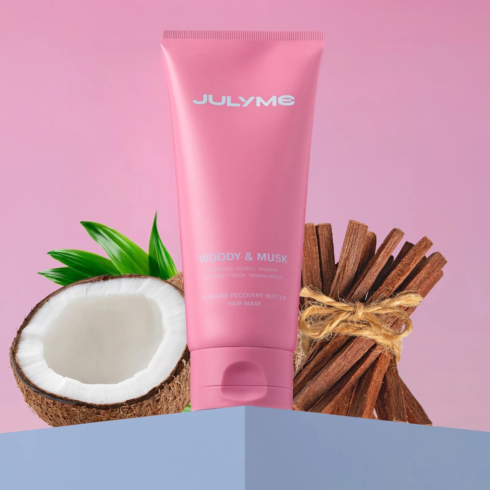 Mască reparatoare fără clătire cu parfum Woody & Musk, JULYME Perfume Recovery Butter Hair Mask, 150 ml