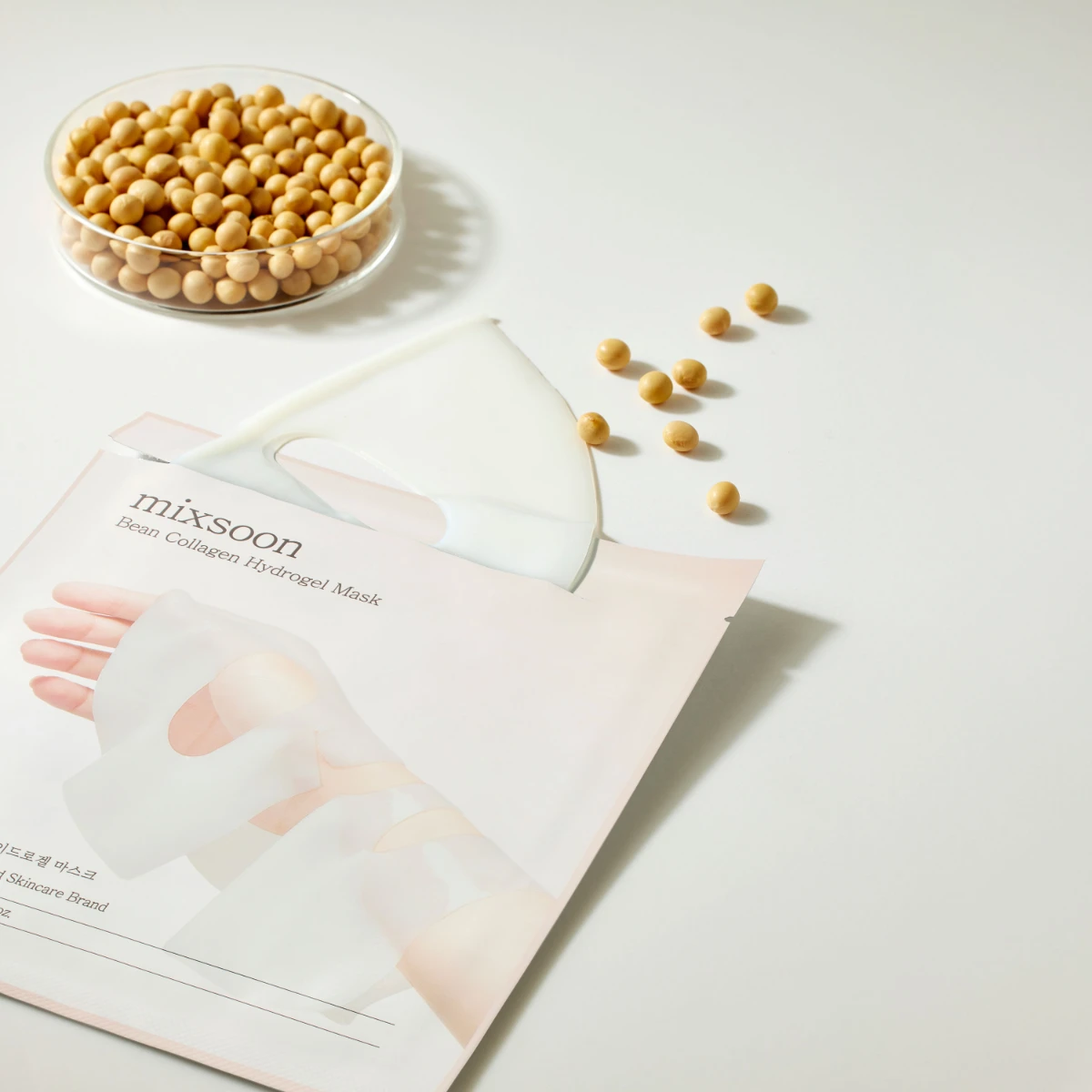 bean colagen hydrogel mask, mixsoon